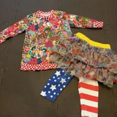 GRANDGRAND JAM 子供服 スカッツ スカート スパッツ 2セットのサムネイル