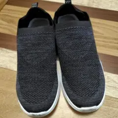 ブラック スリッポンシューズL 【24〜24.5cm】