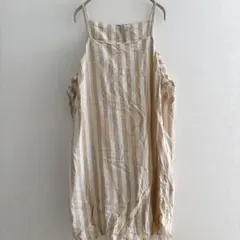 OLD NAVY【XL】ストライプ キャミワンピース ブラウン 個性的 大人女子