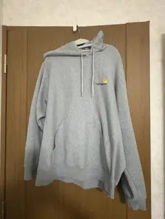 carhartt グレー パーカー フロントポケット付き