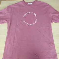 ATEEZコラボ Wonderwall. Tシャツ ローズピンク Lサイズ