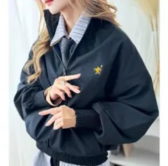 定価5999円!クラシカルエルフ アウター ブルゾン ネイビー 刺繍