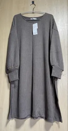 Lax Dan Tia リブ編みワンピース・チュニック