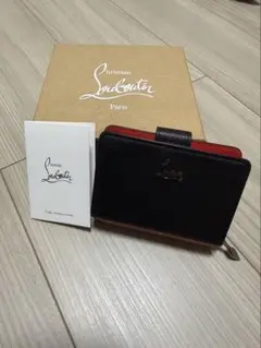 Christian Louboutin 二つ折り財布 黒/赤のサムネイル
