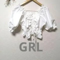 GRL グレイル ギャザー ブラウス トップス お洒落 カワイイ