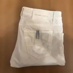 JACOB COHEN ホワイト コーデュロイパンツのサムネイル