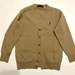 EAST BOY ベージュ Vネックカーディガン　9号