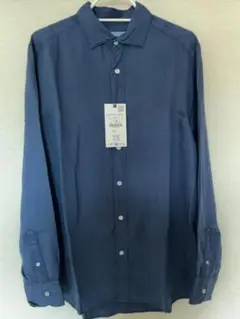 ZARA リヨセル シャツ／タグ付き新品 L　定価7990円