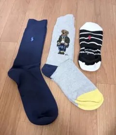 ラルフローレン メンズソックス 3足