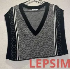 レプシィム　LEPSIM ニットベスト　フリーサイズ
