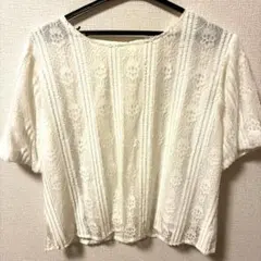 新品タグ付 ロペピクニックレース半袖カットソーのサムネイル