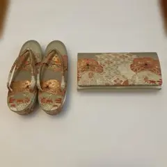 佐賀錦の草履とバックの揃いのセット