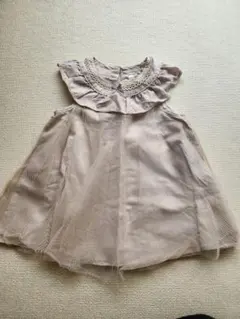 ノースリーブチュールワンピース 90cm