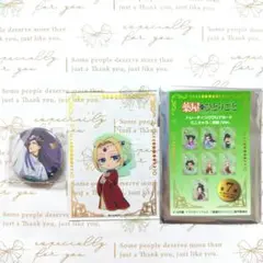 薬屋のひとりごと　ミニ缶バッジ月精壬氏＆クリアカード愛凛