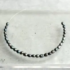 艶あり 小粒淡水パール　メタリックカラー　約12.5cm