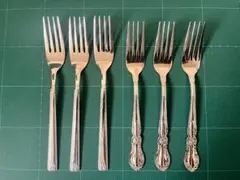 フォーク　ステンレス製　フォーク２種類 3本づつ　 6本まとめて