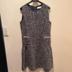 美品　Tocco ツイードワンピース