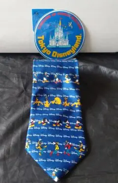 ディズニーランド1983年シール十ミッキーキャラクターネクタイ(1990年代)