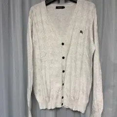 BURBERRY BLACK LABEL グレー カーディガン