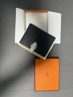 エルメス　ベアンコンパクト　エプソン/アリゲーター グラファイト　未使用