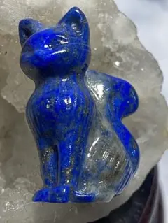 天然石 モリオン 猫ちゃん 彫刻パーツ 貫通穴あり0620② - メルカリ