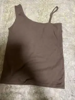ブラウン ワンショルダー キャミソールのサムネイル