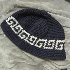 クラッシャーハット　男女兼用　ハンドメイド