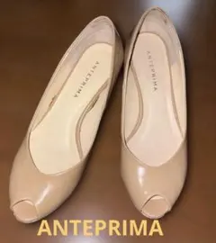 【美品】 ANTEPRIMA エナメル パンプス ウェッジソール オープントゥのサムネイル
