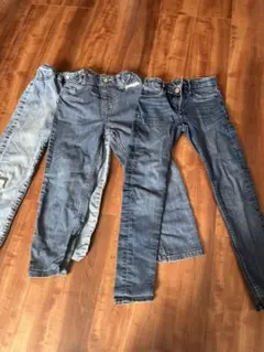 値下げします！キッズデニム３本セット　130