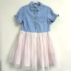 OshKosh B'gosh デニムチュールワンピース 4Tのサムネイル