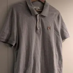 MAISON KITSUNÉ グレー ポロシャツ Lサイズ