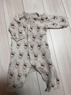 ユニクロ　プーさん　キルトロンパース