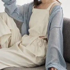 Kastane カットアウトシャーリングサロペット 0