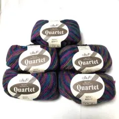 104/ カルテット＊ウール100%＊段染め並太＊5玉