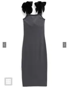 GRL♡ カップ入りリボンテレコリブキャミワンピース[sf1028]