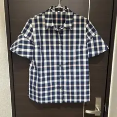 DAKS LONDON 半袖 チェックシャツ ブラウスのサムネイル