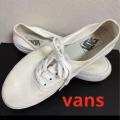 VANS／バンズ キャンバス デッキシューズ （ホワイト）