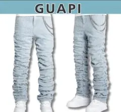 GUAPI PREMIUM フレアデニムパンツ ライトブルー サイズ30 - メルカリ