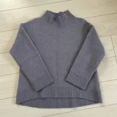 グローバルワーク マシュマロタッチニット 長袖　ラベンダーブルー　Mサイズ