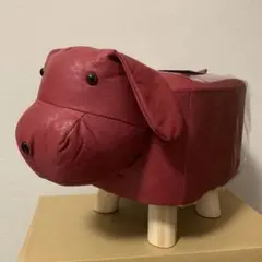 アニマルスツールAS　犬　赤