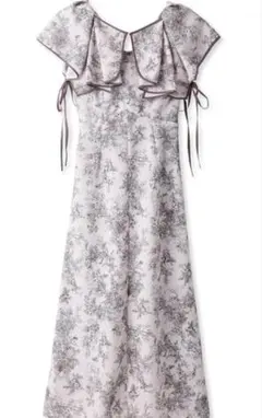 新品　タグ　スナイデル snidel ラッフルボレロパイピングワンピース　リボン