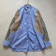 FIL DE FER フィルデフェール　MIXストライプ　長袖シャツ　ゆったりのサムネイル