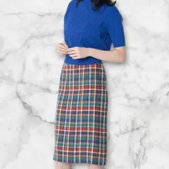 【23区】新品タグ付き/LIBECOラフリーリネンタイトスカート/40