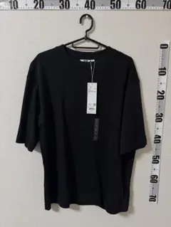 新品　UNIQLO U エアリズムコットンオーバーサイズTシャツ L ブラック