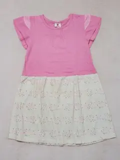 SKAPE 女の子 130cm 半袖ワンピース ピンク 花柄のサムネイル
