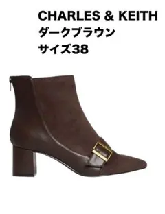 CHARLES & KEITH ベルトショートブーツ　サイズ38