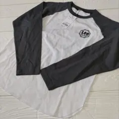 土日限定値下げ価格　新品　140　Lee　長袖ラグラン　ロンTシャツ　グレー白