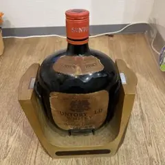 特級・4000ml】サントリーオールド 特大ガロンボトル 木調台座付き 古
