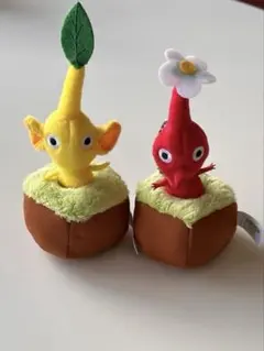 ピクミン とびだすぬいぐるみ　マスコットキーホルダー 2体セット