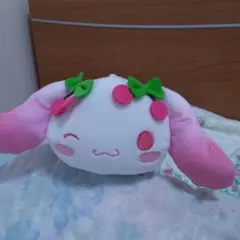 初音ミク×シナモロール 寝そべりぬいぐるみ 桜Ver.